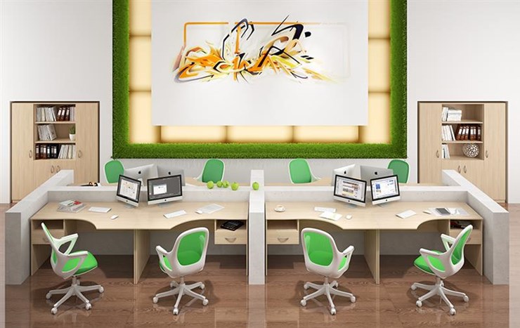 Офисный набор мебели SIMPLE с эргономичными столами и тумбами в Сочи - изображение 6